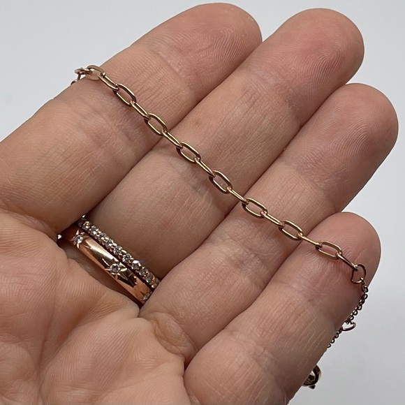 Adjustable Paper Clip Stainless Steel Bracelets - Various Colors - Minimalist - Picture 2 of 4